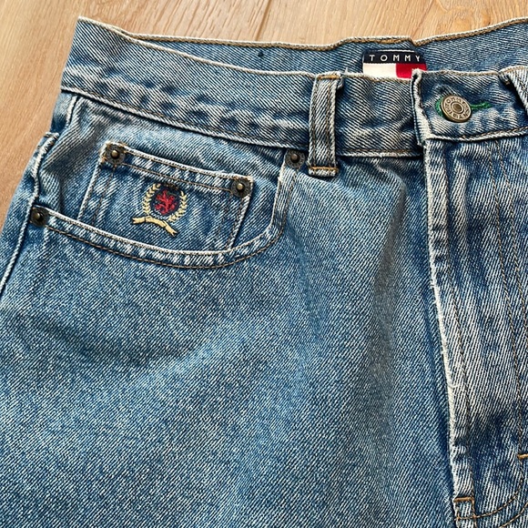 Tommy Hilfiger women’s jean shorts plus size 16 High waist rise vintage 1990’s - Picture 2 of 16